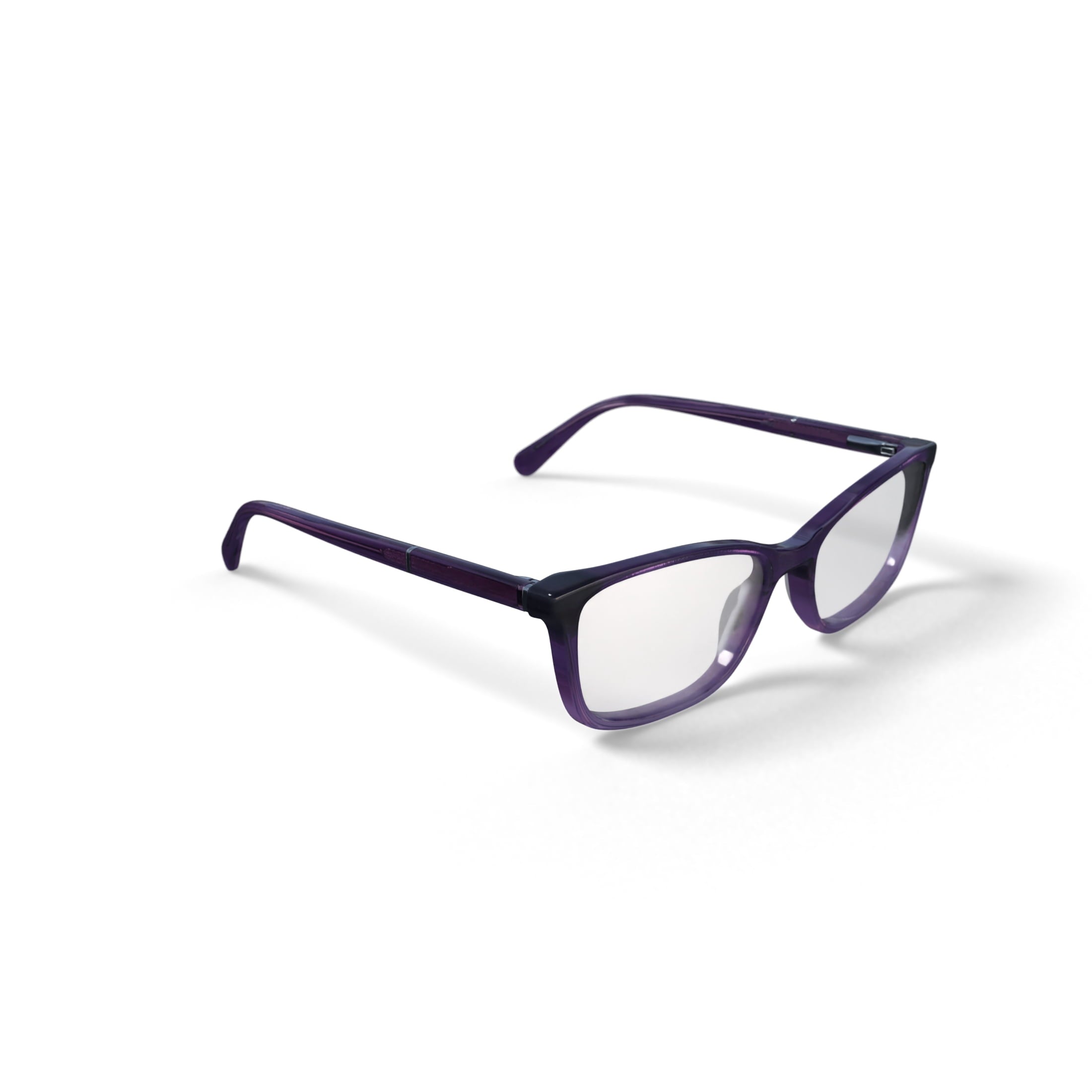 Women's Kollie Square Prescription Eyeglasses with Case, Purple