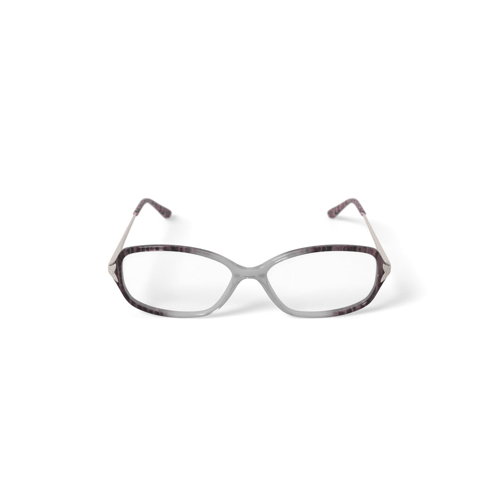 Women's SL1543 Rectangular Prescription Eyeglasses with Case, Crystal Purple
