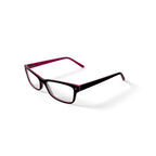 Women's HC06 Square Prescription Eyeglasses with Case, Brown