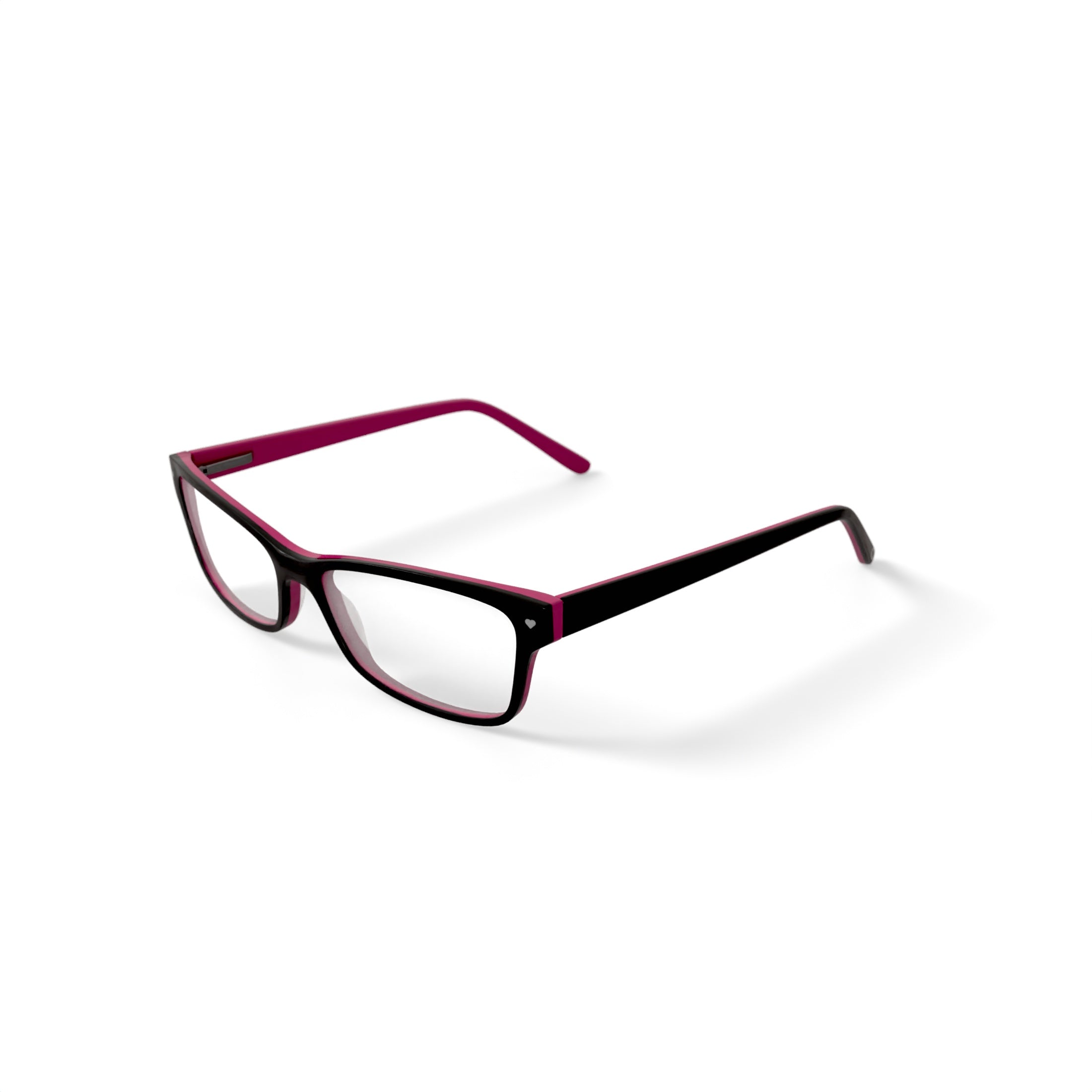 Women's HC06 Square Prescription Eyeglasses with Case, Brown