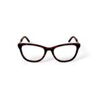 Women's HC269 Cat Eye Prescription Eyeglasses with Case, Brown Tortoise