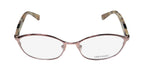 NEW VERA WANG V358 WOMENS/LADIES CAT EYE FULL-RIM ROSE GOLD FRAME DEMO LENSES 50-15-130 SPRING HINGES EYEGLASSES/EYE GLASSES