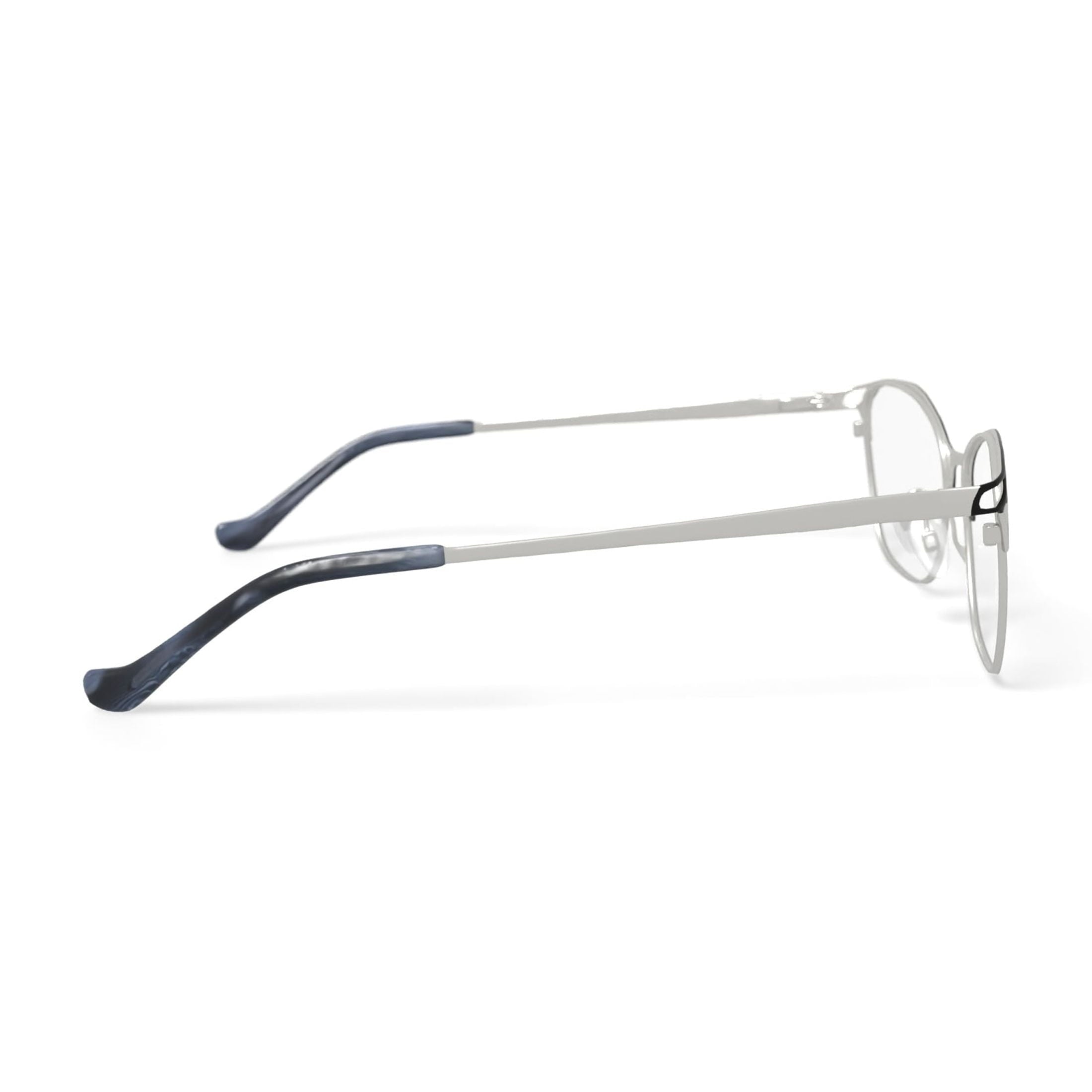 Women's WM200650-1 Oval Prescription Eyeglasses with Case, Navy