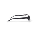 Men's W151 Rectangular Prescription Eyeglasses with Case, Black