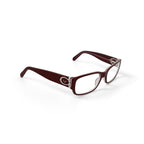 Vendela Women's V1001 Rectangular Prescription Eyeglasses with Case, Cherry Red