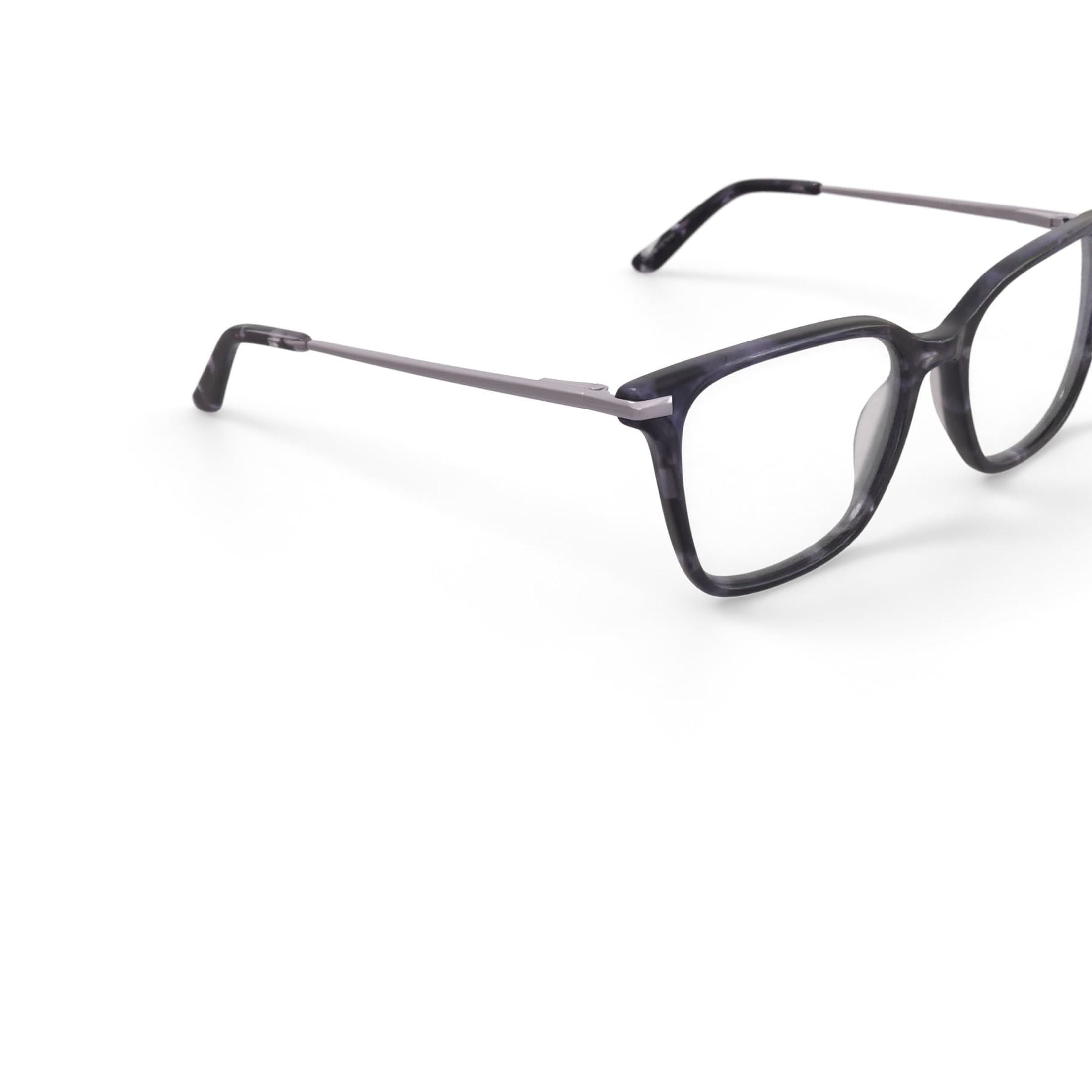 Women's MV022 Ash Square Prescription Eyeglasses with Case, Black Tortoise