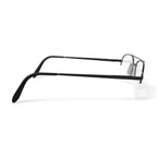 Men's ST239 Square Prescription Eyeglasses with Case, Gunmetal