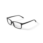Men's DNA4002 Rectangular Prescription Eyeglasses with Case, Black
