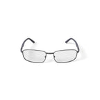 Men's EC316 Rectangular Prescription Eyeglasses with Case, Gray