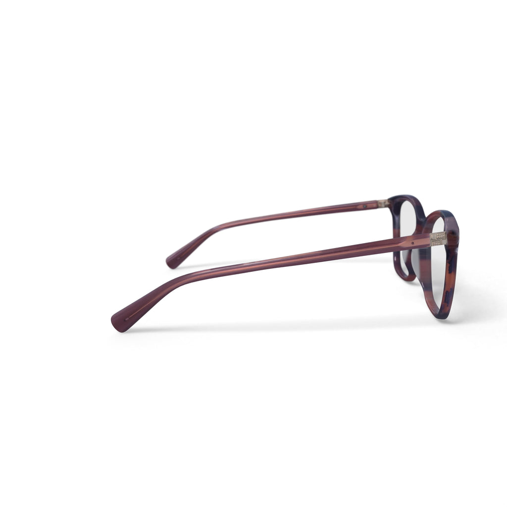 Women's Shelby Square Prescription Eyeglasses with Case, Brown Gradient