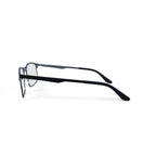 Men's Dwaine Browline Prescription Eyeglasses with Case, Black/Gold