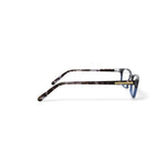Women's HC15 Rectangular Prescription Eyeglasses with Case, Tortoise Blue Gradient