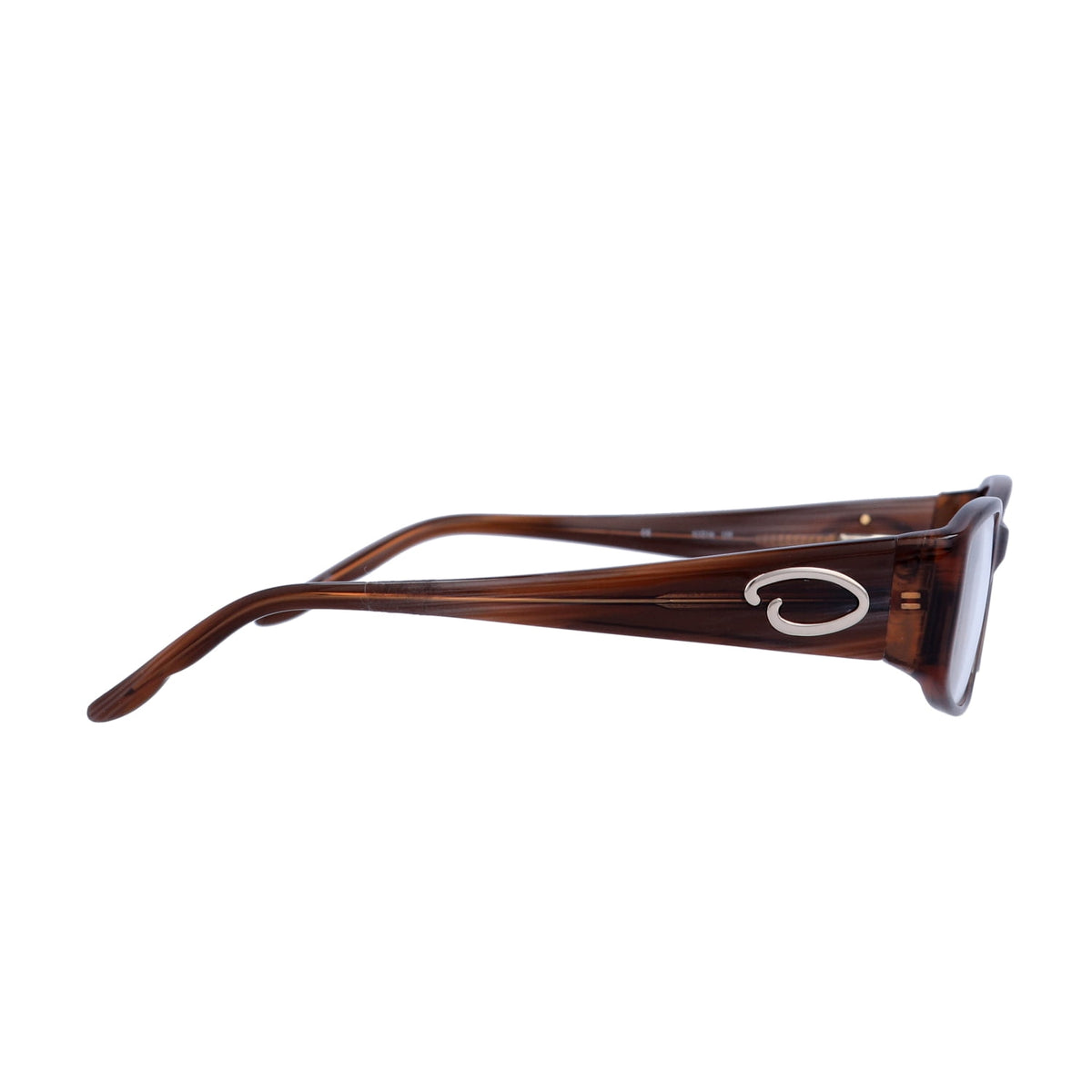 Women's OSL702 Round Prescription Eyeglasses with Case, Brown