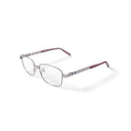 Madison Avenue Women's MAL109 Square Prescription Eyeglasses with Case, Shiny Blush