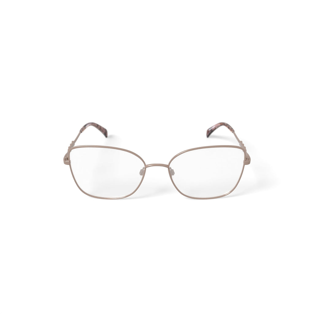 Women's MC012 Tori Cat Eye Prescription Eyeglasses with Case, Rose Gold