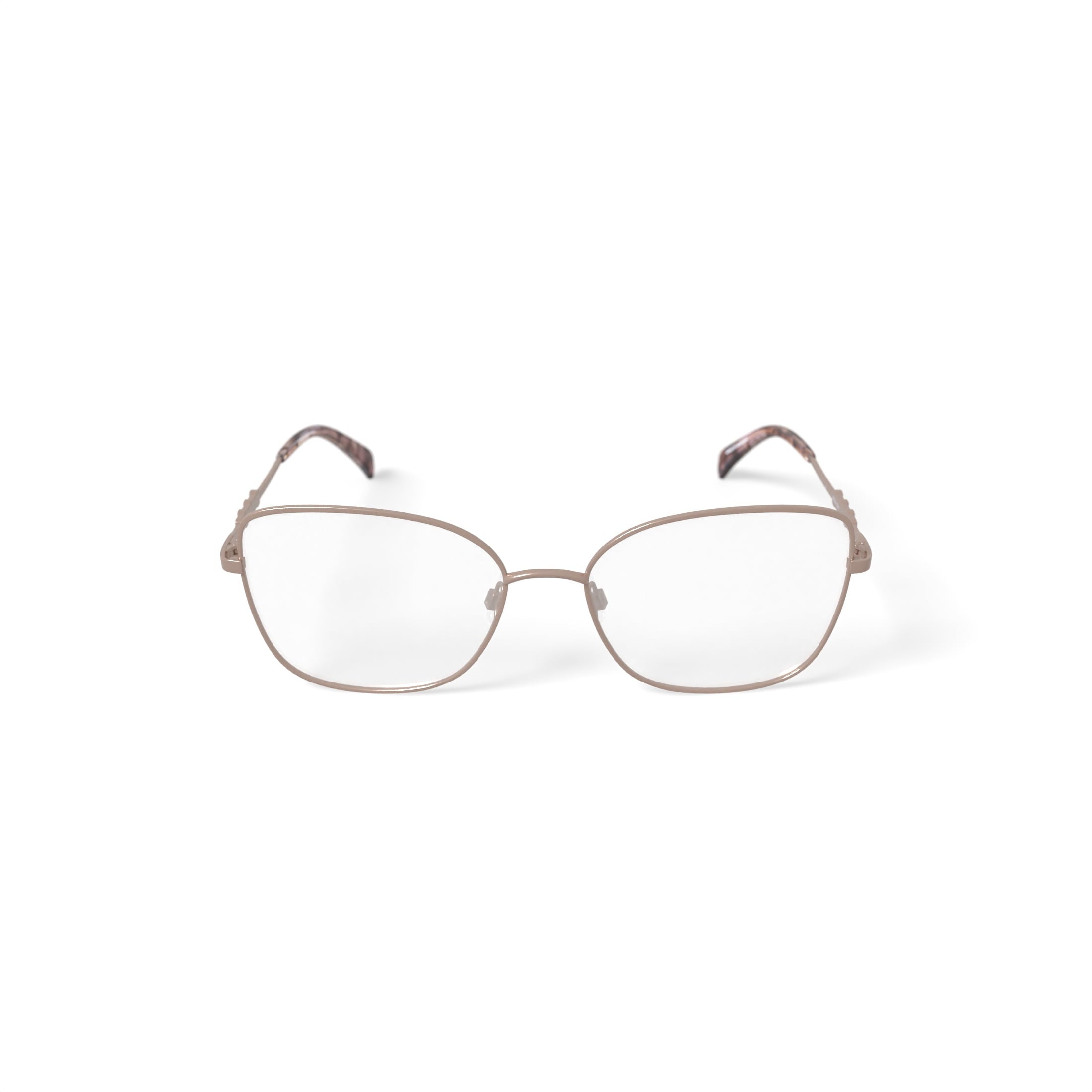 Women's MC012 Tori Cat Eye Prescription Eyeglasses with Case, Rose Gold