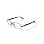 Women's Mia Rectangular Prescription Eyeglasses with Case, Rose/Tort