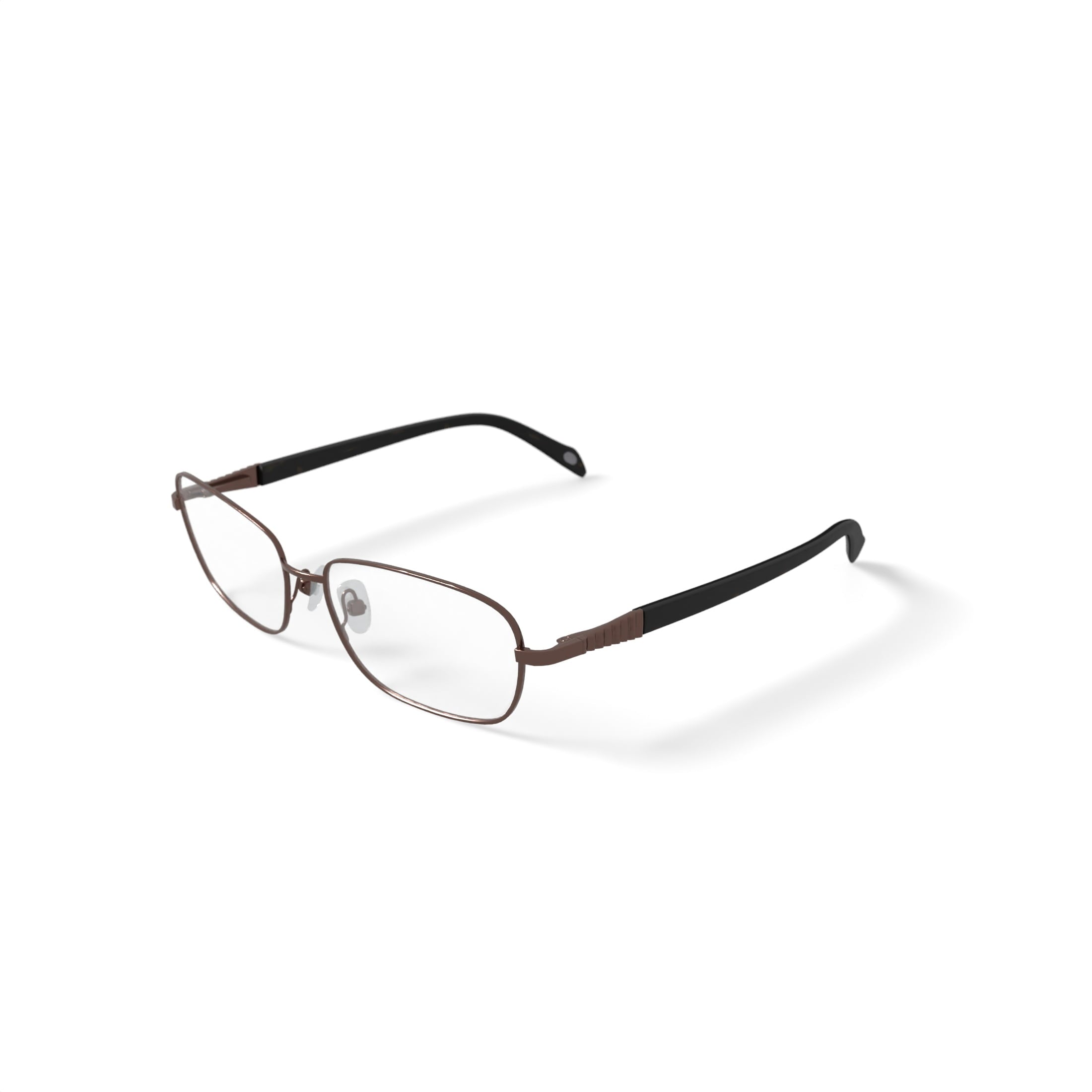 Women's Mia Rectangular Prescription Eyeglasses with Case, Rose/Tort