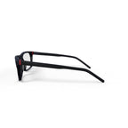 Men's Matt Rectangular Prescription Eyeglasses with Case, Gray