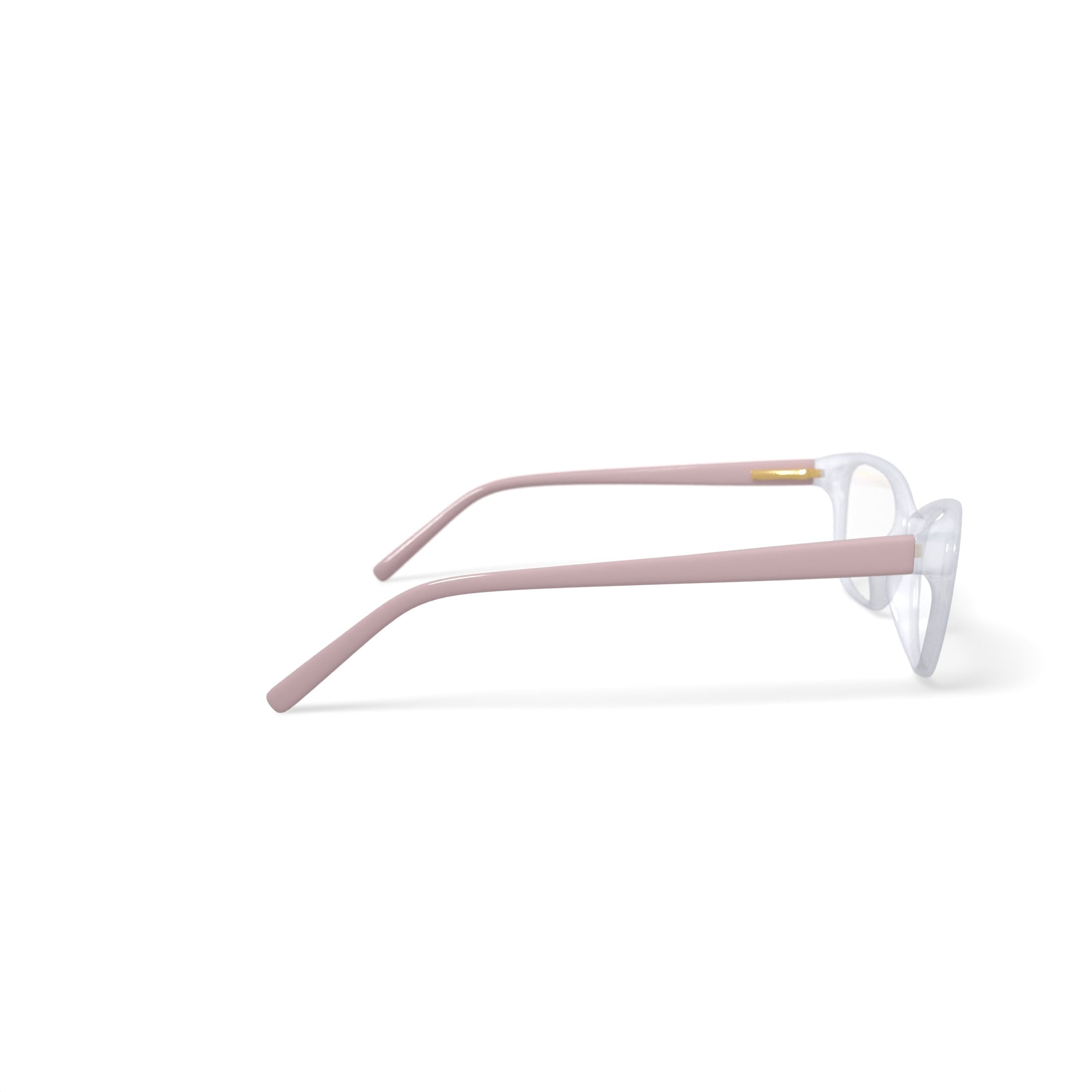 Women's DK5011 Prescription Eyeglasses with Case, Nude
