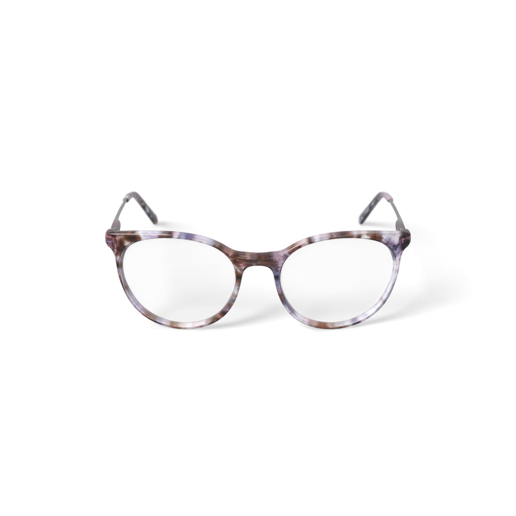 Flower Women's FLR6048 Prescription Eyeglasses with Case, Pink/Brown