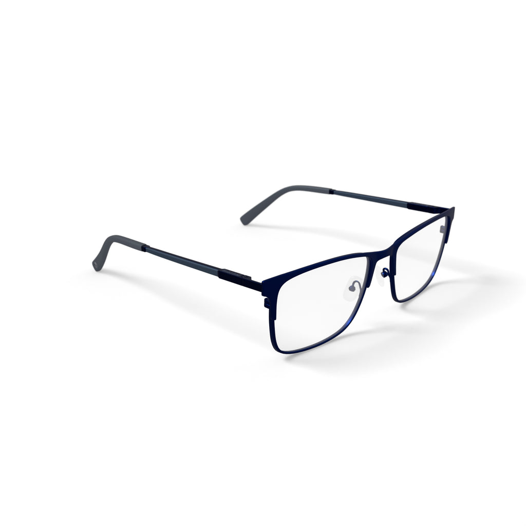 Timberland Men's TB1810-1 Square Prescription Eyeglasses with Case, Blue