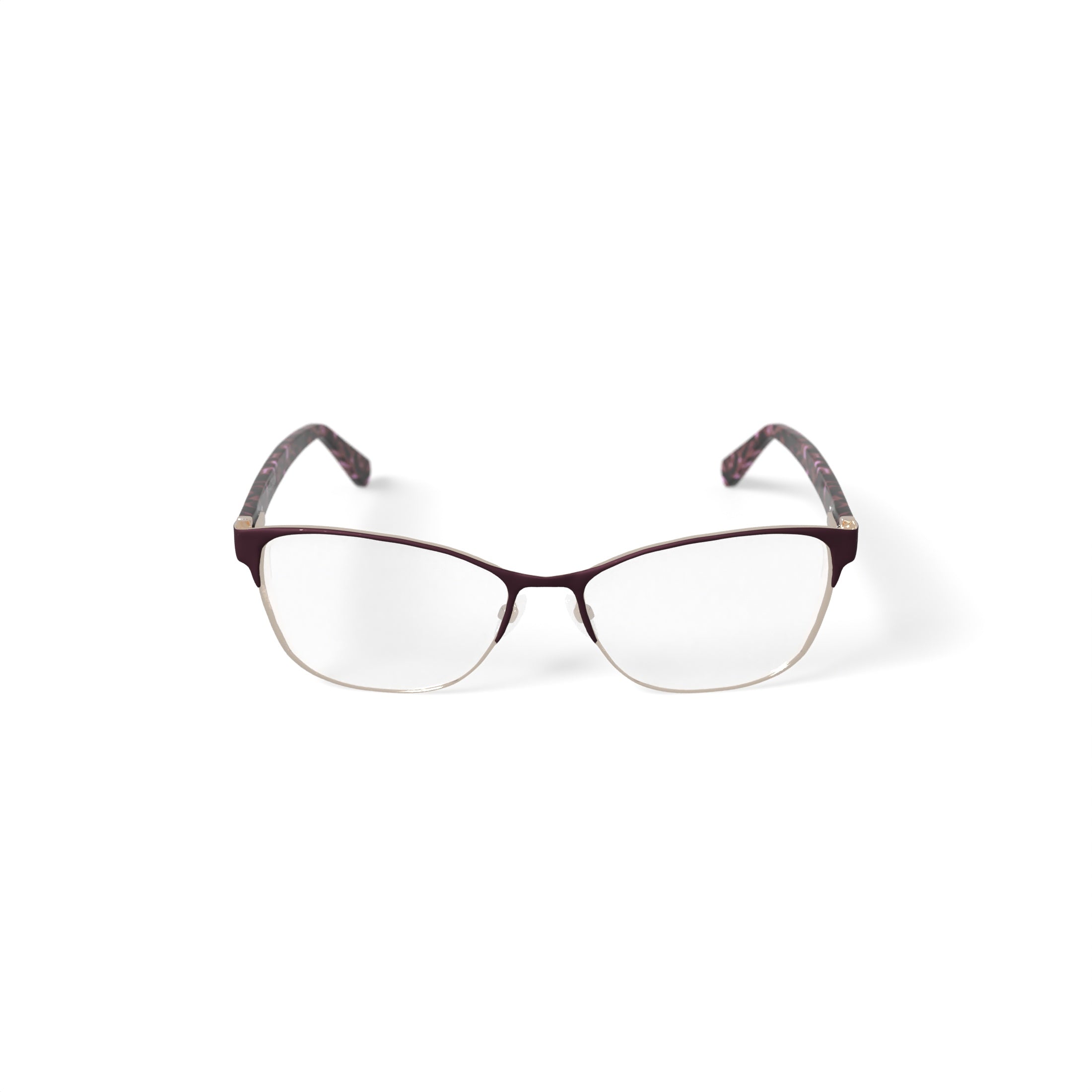 Kenneth Cole Women's KC0959-1 Browline Prescription Eyeglasses with Case, Burgundy