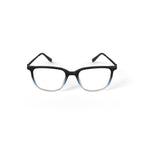 Men's Atlas Square Prescription Eyeglasses with Case, Crystal Black