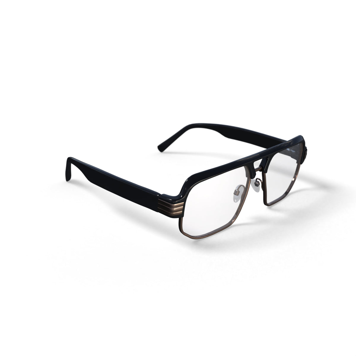 Reverb Men's RVMO5110 Prescription Eyeglasses with Case, Black