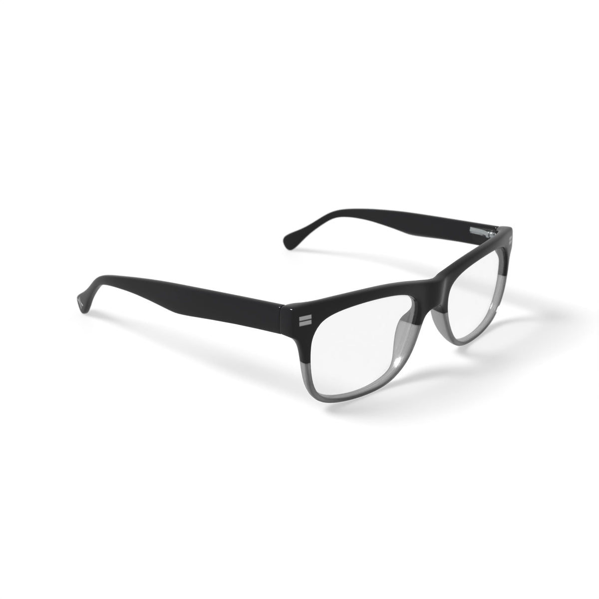 Hurley Men's HMO119 Prescription Eyeglasses with Case, Black/Crystal