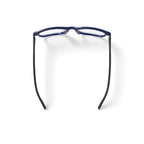 Men's M0501 Square Prescription Eyeglasses with Case, Navy Blue