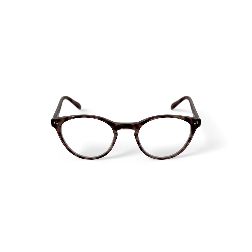 M America Women's Bijou Round Prescription Eyeglasses with Case, Light Tortoise