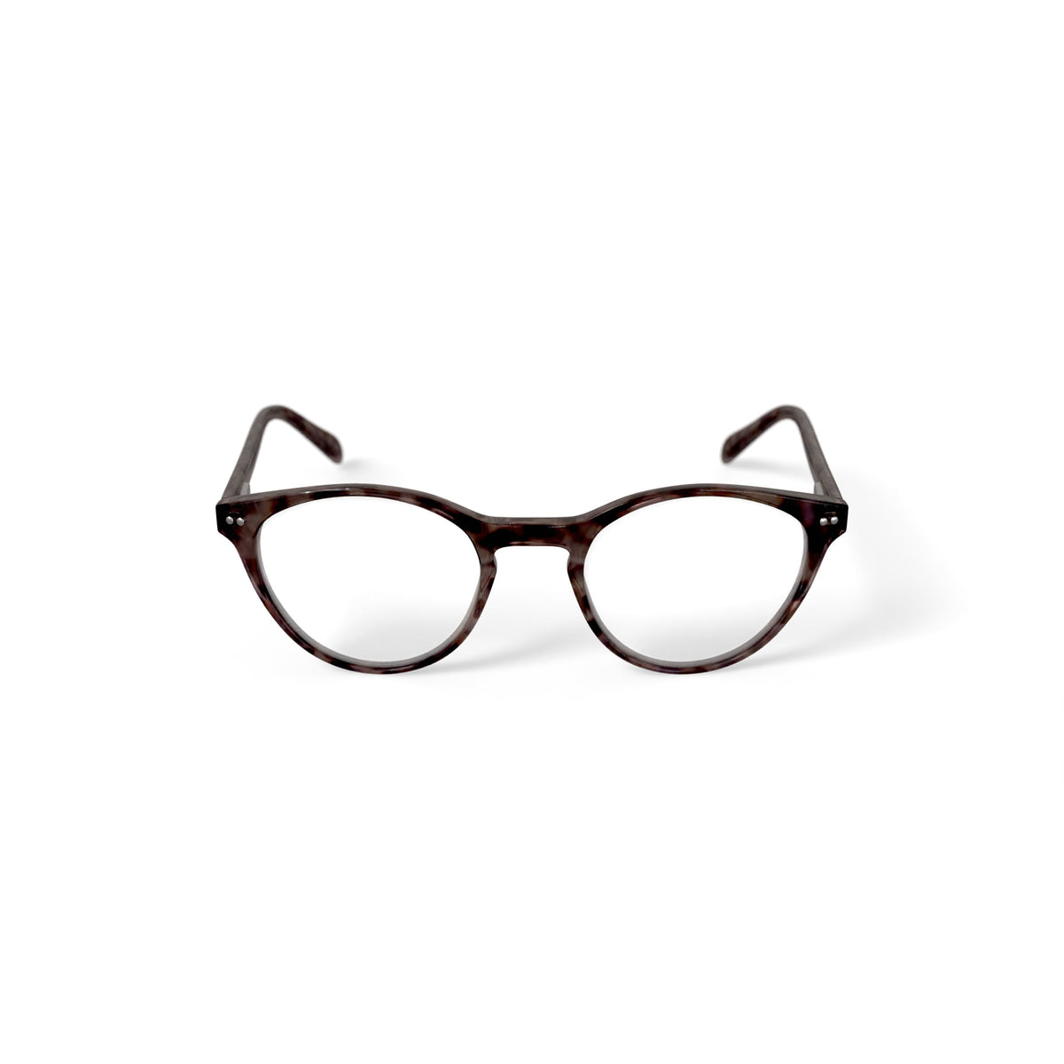 M America Women's Bijou Round Prescription Eyeglasses with Case, Light Tortoise