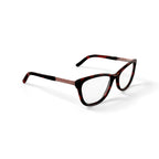 Women's HC269 Cat Eye Prescription Eyeglasses with Case, Brown Tortoise