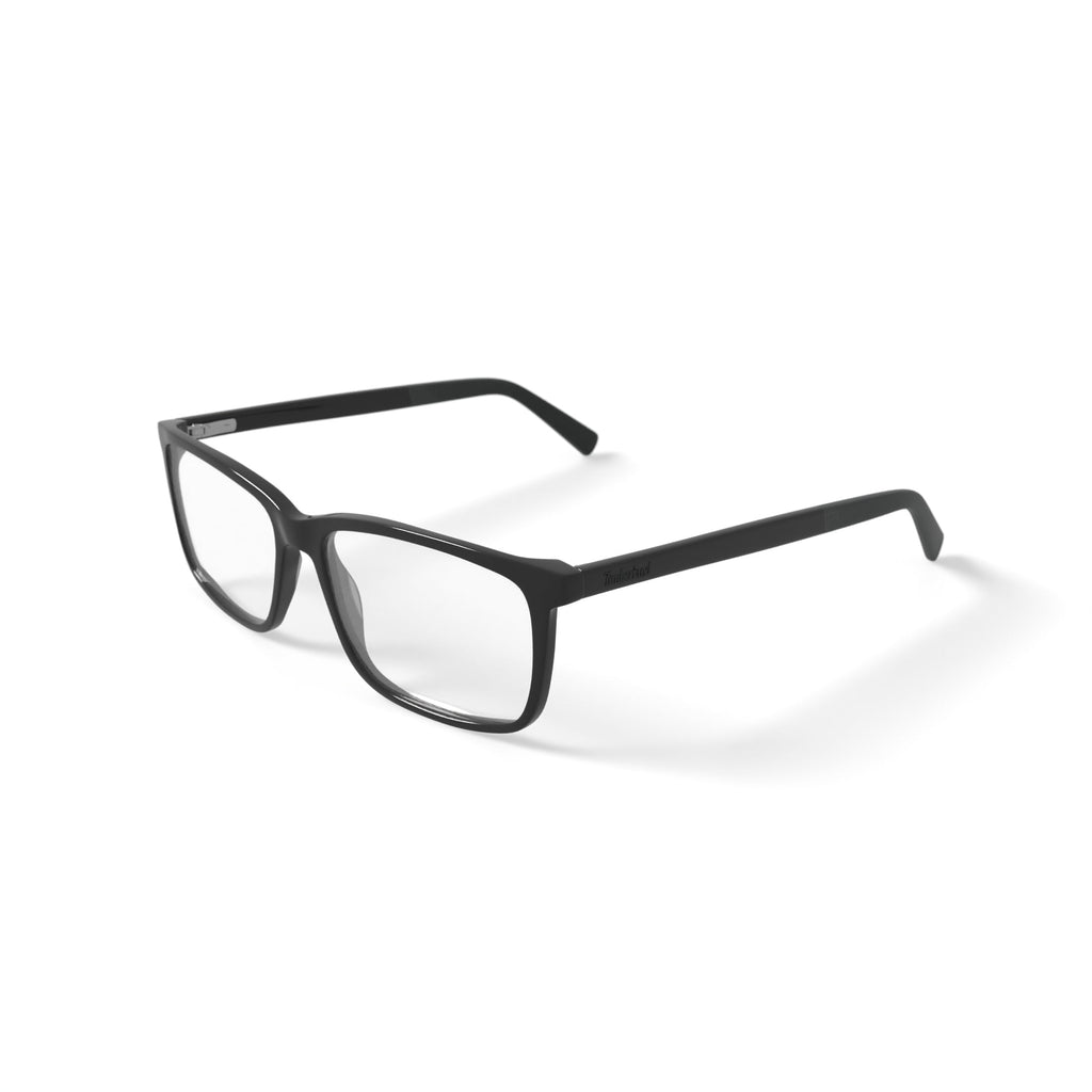 Timberland Men's TB1808-1 Square Prescription Eyeglasses with Case, Black