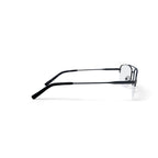 Men's Bashiri Square Prescription Eyeglasses with Case, Grey