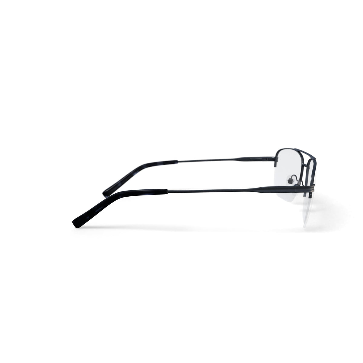 Men's Bashiri Square Prescription Eyeglasses with Case, Grey