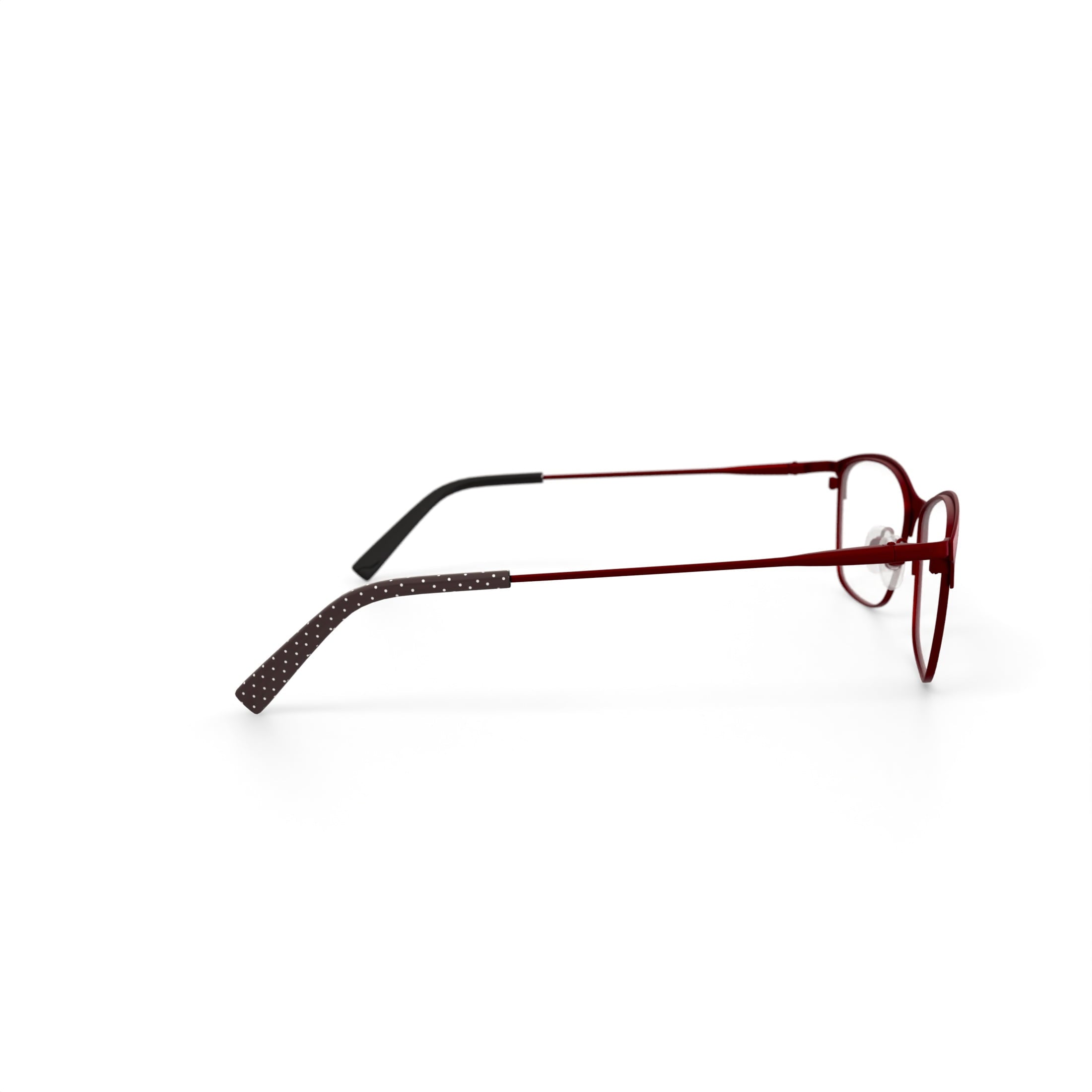 Love Ellen DeGeneres Womens Touro Prescripton Eyeglasses with Case, Matte Burgundy