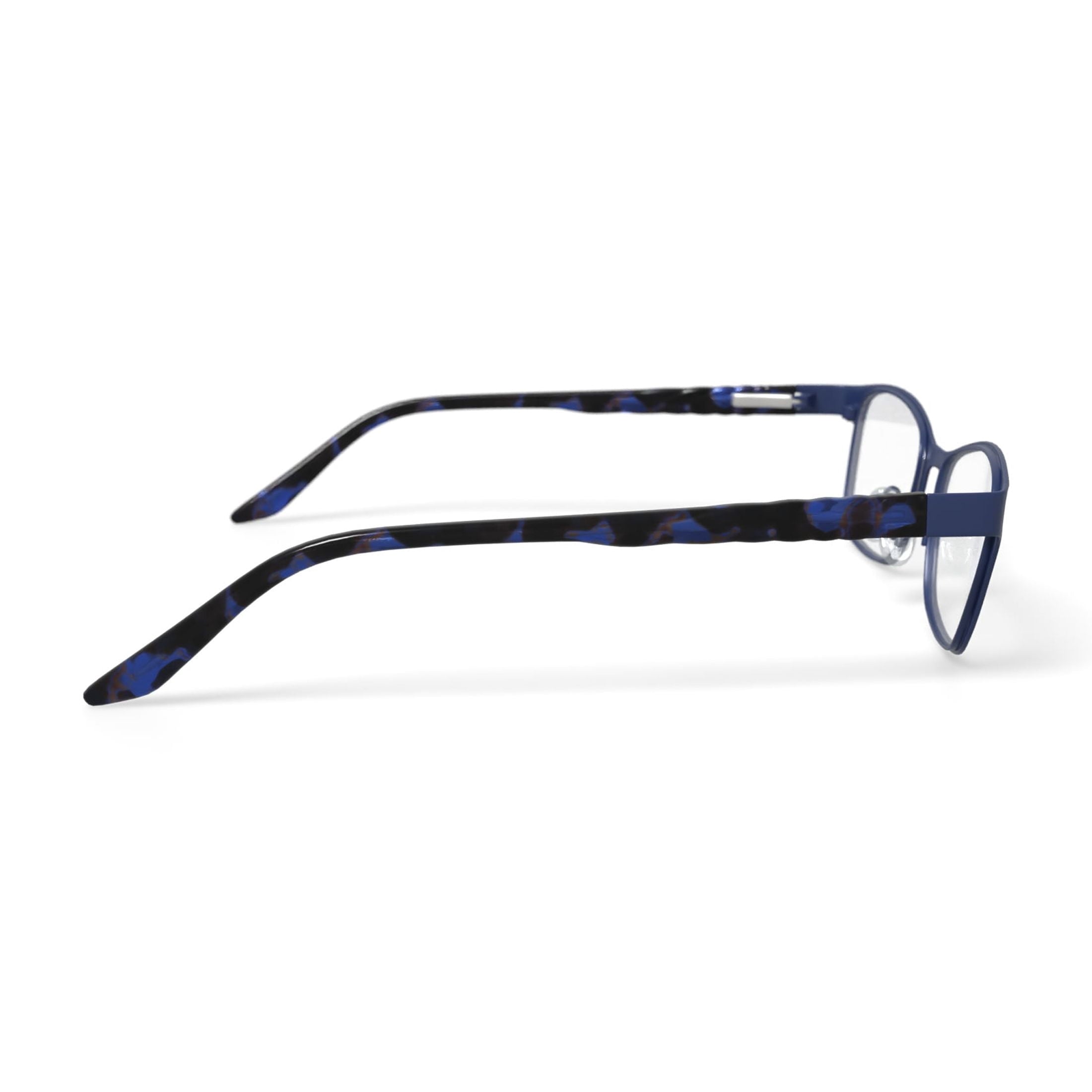 Baby Phat Women's BV275 Rectangular Prescription Eyeglasses with Case, Navy Blue