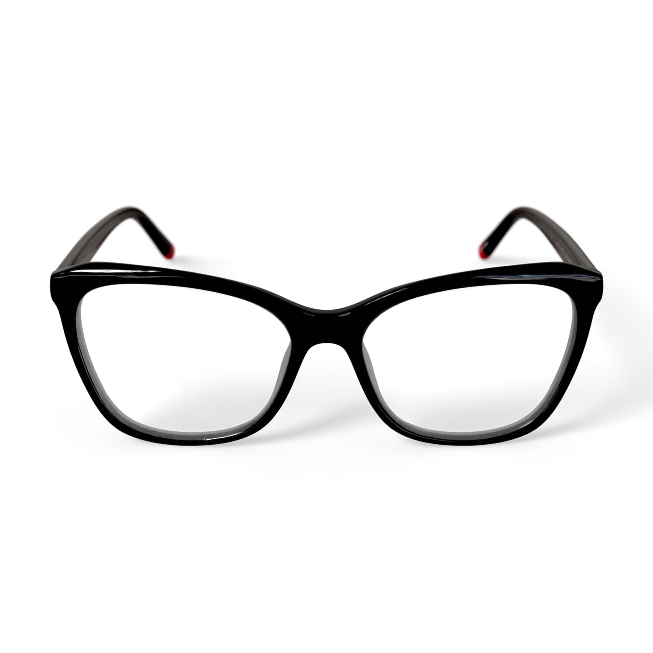 Women's MV021 Karen Cat Eye Prescription Eyeglasses with Case, Black