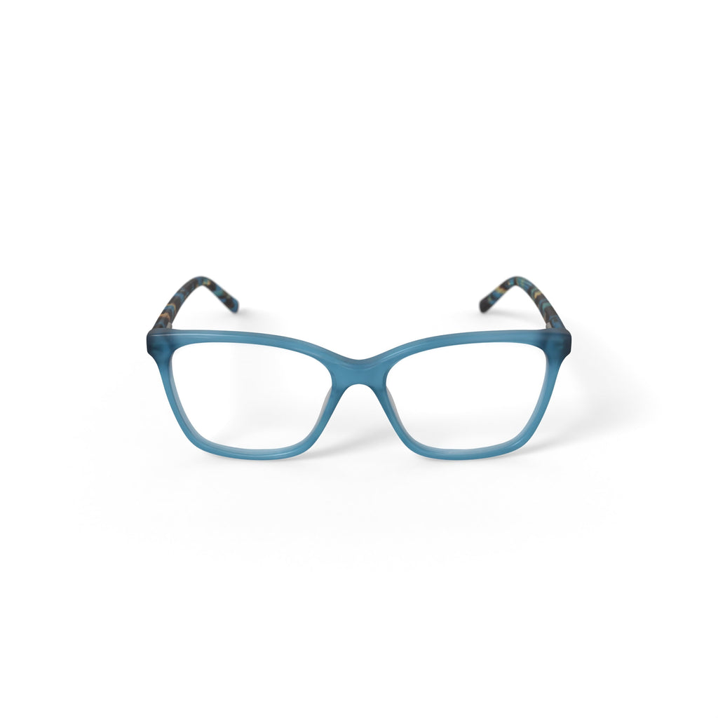 Women's Daphne Presription Eyeglasses with Case, Blue