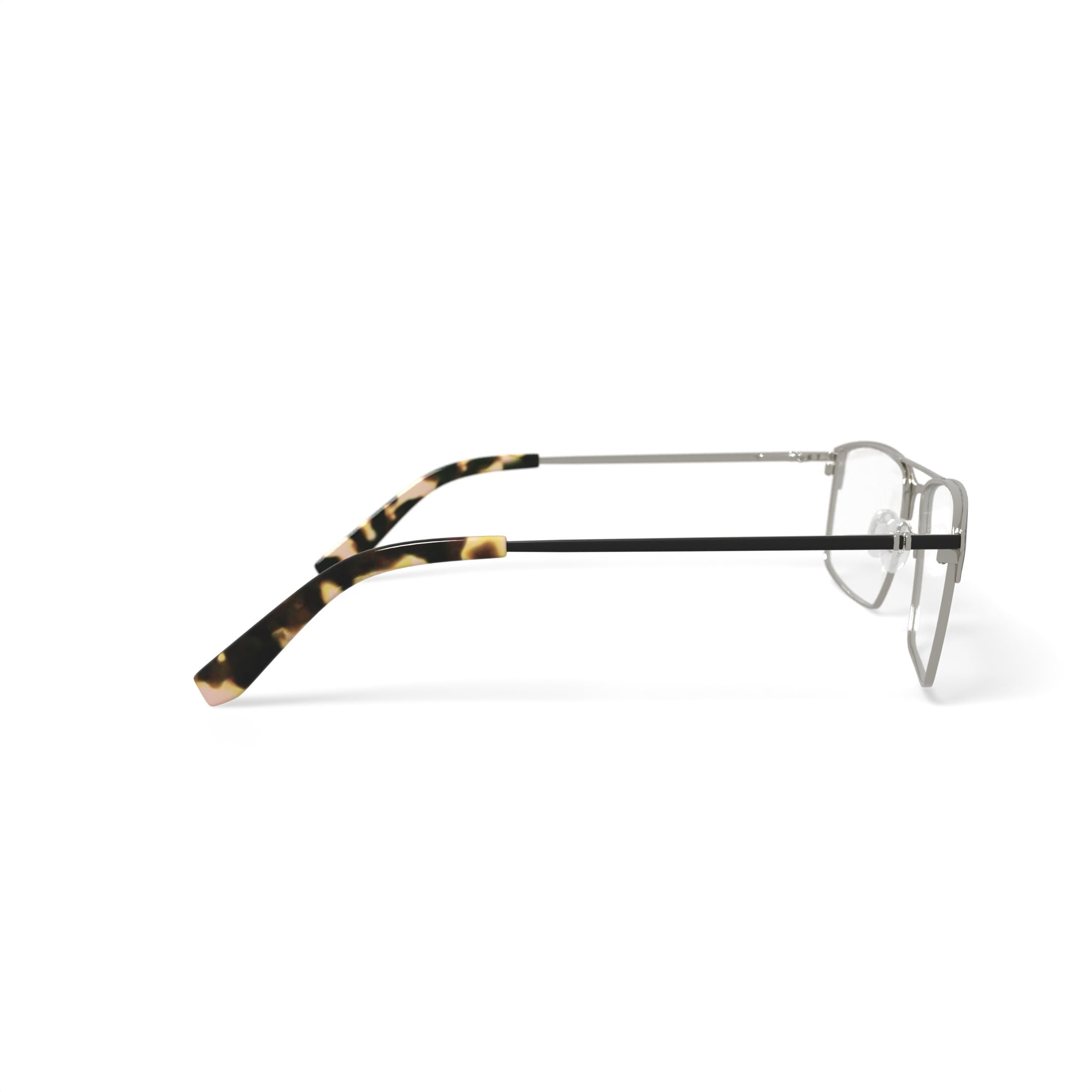 Men's RJ1934 Rectangular Prescription Eyeglasses with Case, Black/Gold