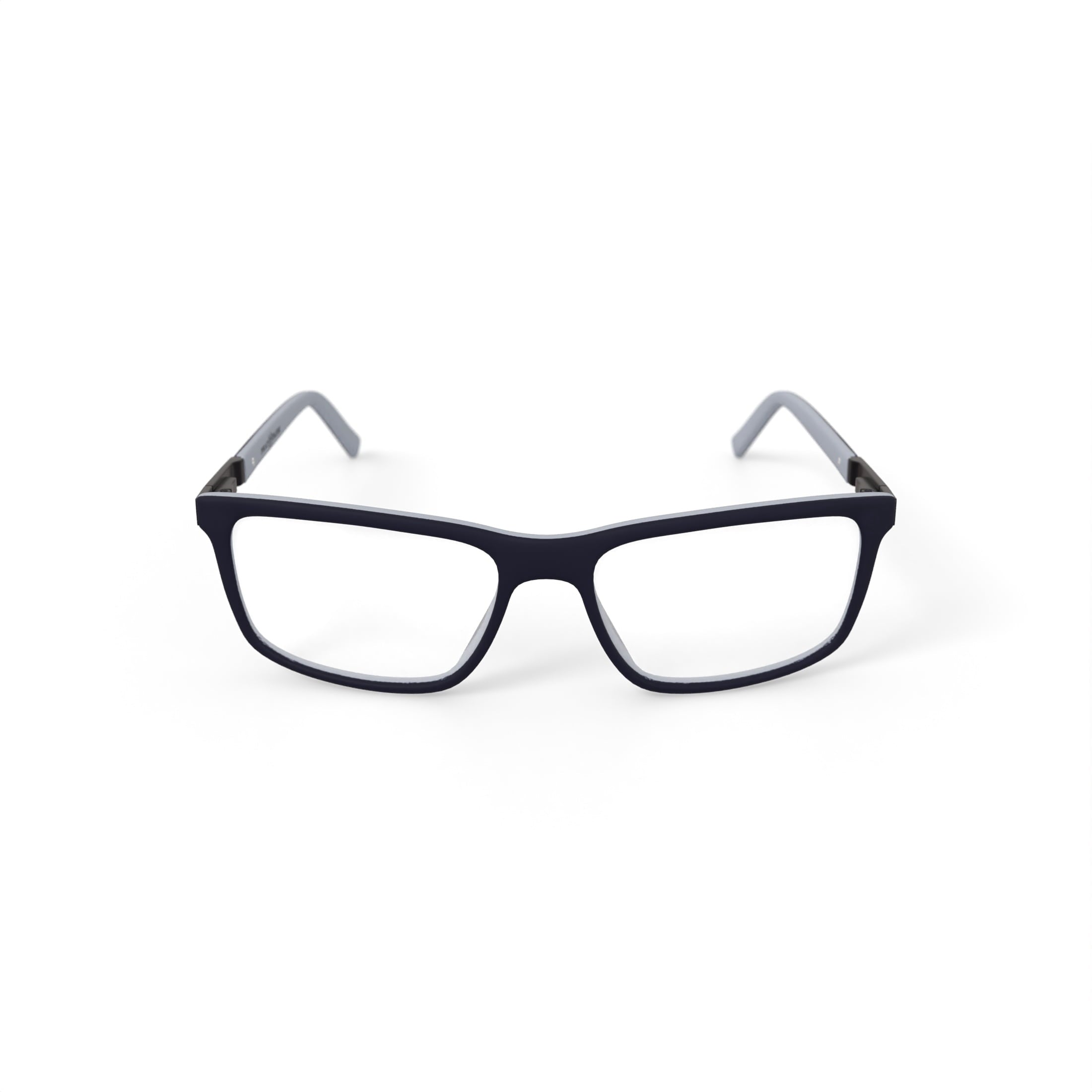 Mens HV704F Rectangular Prescription Eyeglasses with Case, Navy