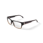 American Classics Mens Joplin Square Prescription Eyeglasses with Case, Brown