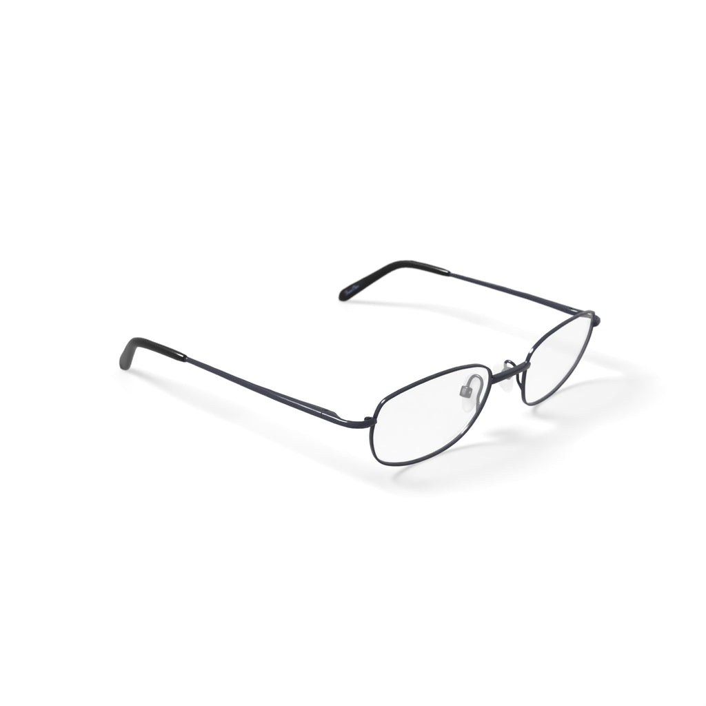 Via Milano Men's Manuel Oval Prescription Eyeglasses with Case, Gunmetal