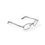Via Milano Men's Manuel Oval Prescription Eyeglasses with Case, Gunmetal