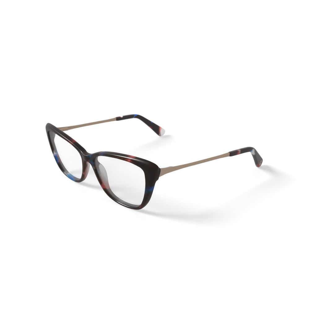 Women's NLO5016 Prescription Eyeglasses with Case, Blue Tortoise