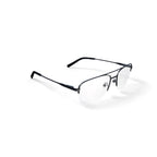 Men's Bashiri Square Prescription Eyeglasses with Case, Grey