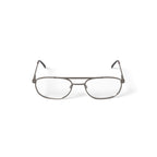 Men's ST169 Rectangular Prescription Eyeglasses with Case, Gunmetal