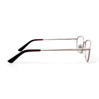 Men's Colonel Square Prescription Eyeglasses with Case, Gold